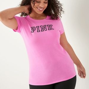 Victoria's Secret PINK Everyday Tee Neon Bubble Large NEW